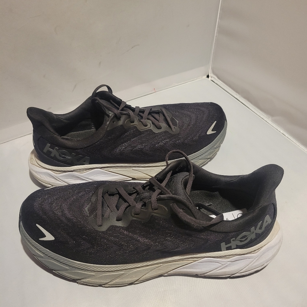 US11.5 2E Hoka One One Arahi 6 Wide Men's Running Shoes Walking Gym 1123194-BWHT